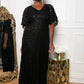 Celestial Cape Sleeve Gown