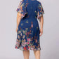 Breezy Border Print Cocktail Dress