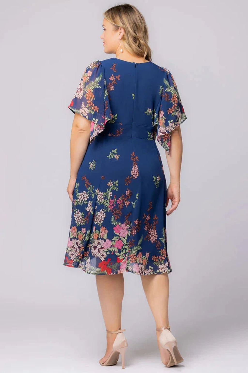 Breezy Border Print Cocktail Dress
