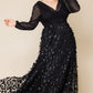 Blossoming Beauty Mesh Evening Gown