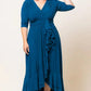 Veronica Ruffled Evening Gown