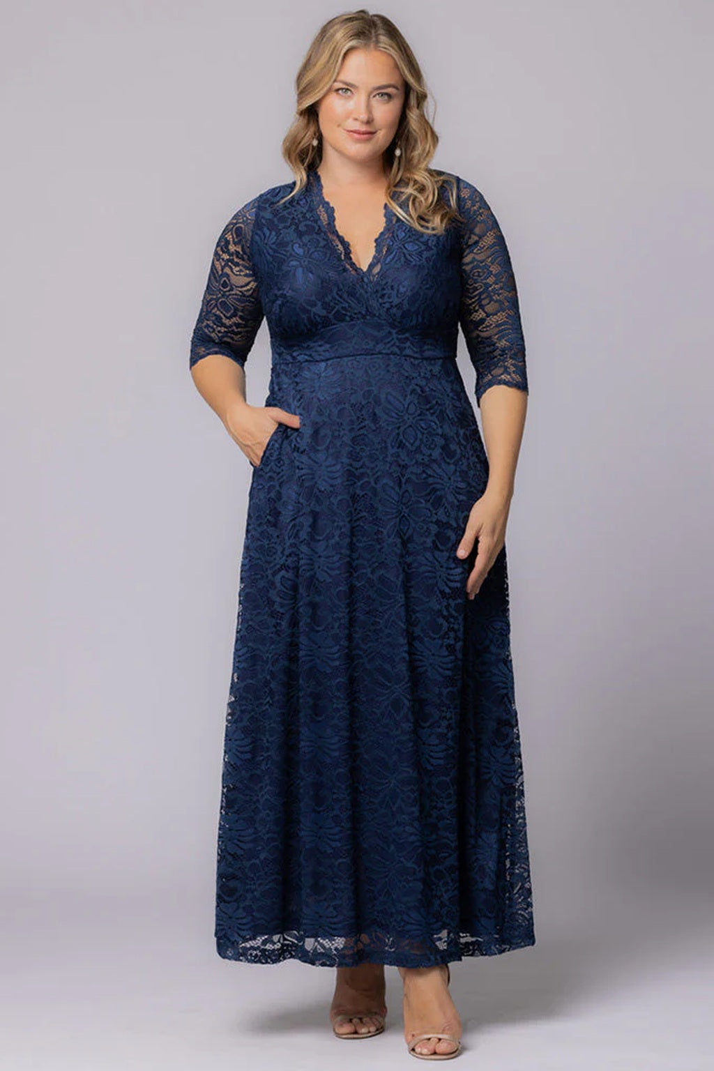 Maria Lace Evening Gown