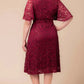 Starry Sequined Lace Cocktail Dress