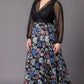 Isabella Embroidered Mesh Gown