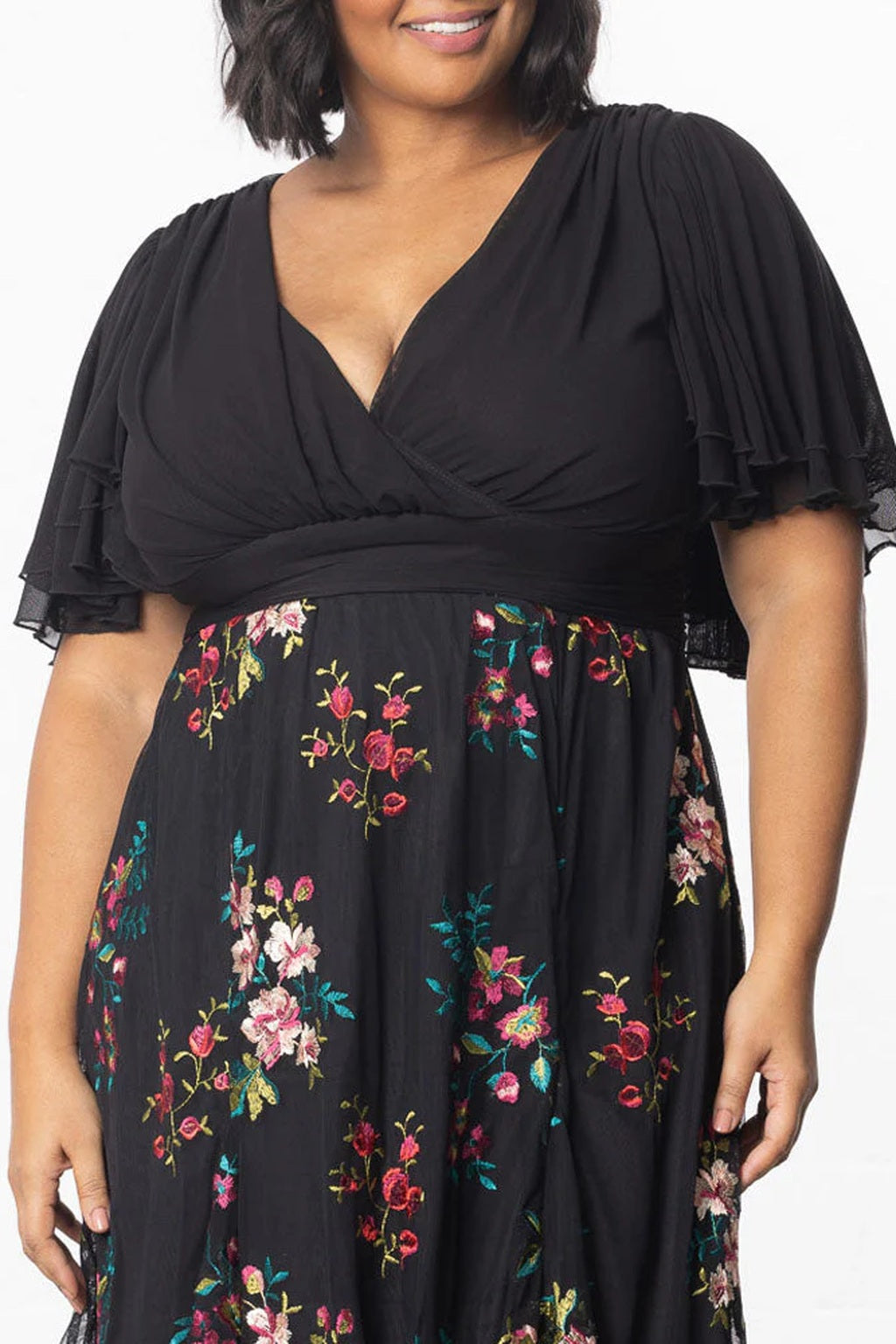 Lillian Embroidered Cocktail Dress