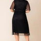 Margot Mesh Midi Cocktail Dress