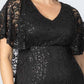 Celestial Cape Sleeve Gown