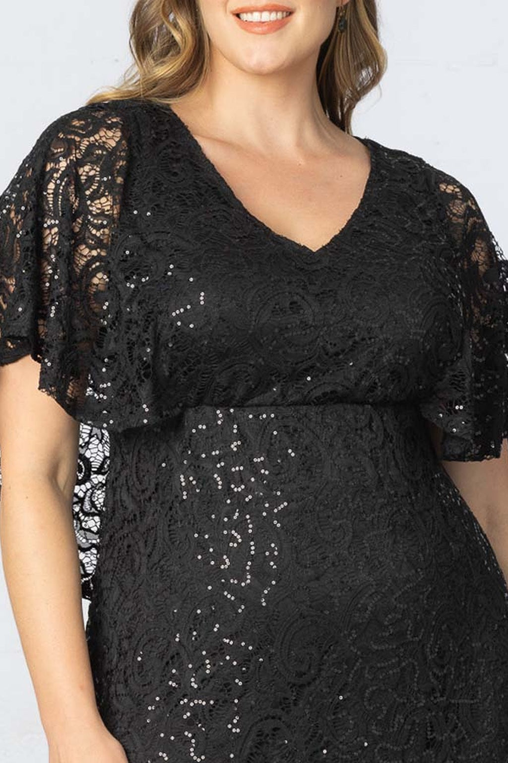 Celestial Cape Sleeve Gown