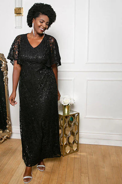Celestial Cape Sleeve Gown
