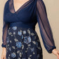 Isabella Embroidered Mesh Gown