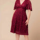 Starry Sequined Lace Cocktail Dress