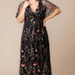 Embroidered Elegance Evening Gown