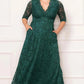 Maria Lace Evening Gown