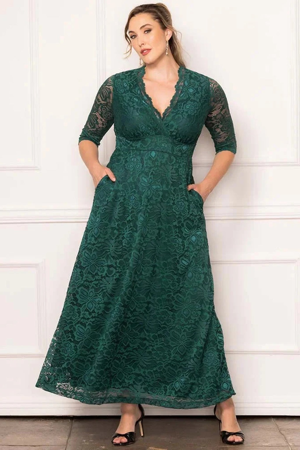 Maria Lace Evening Gown