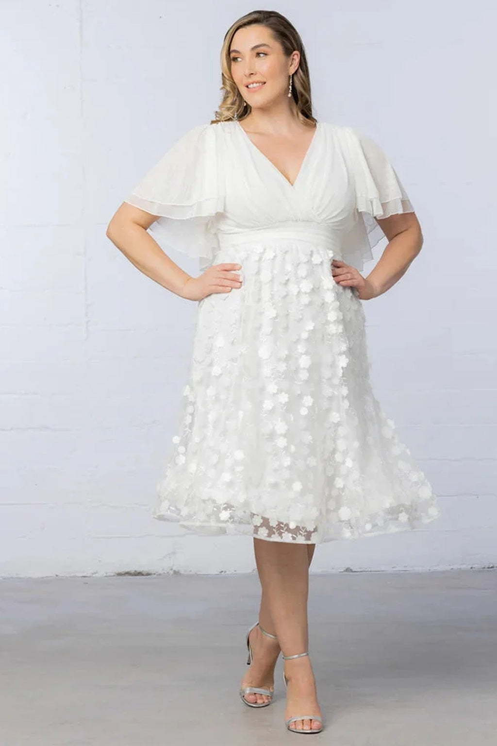 Pretty Petals Mesh Cocktail Dress