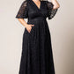 Luminous Sequin Lace Long Gown